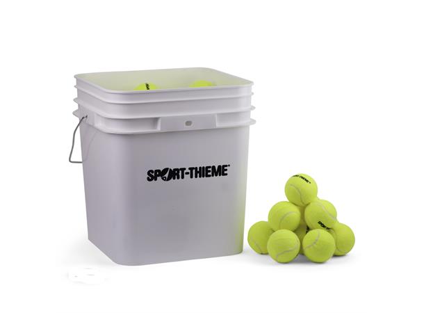 Tennisballer i bøtte 60 stykk | Treningsball