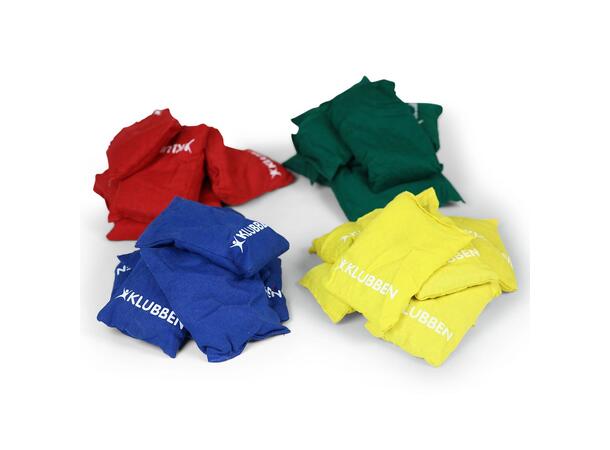 Erteposer i nett (32 stk) Bag med 32 stk erteposer i fire farger 
