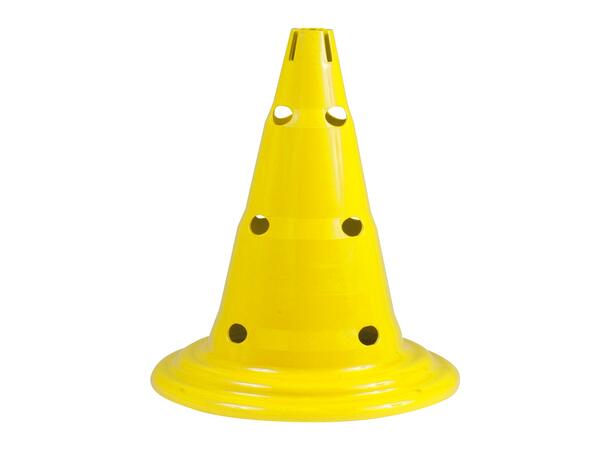 Markeringskjegle med hull 1 stk | 30 cm Gul 