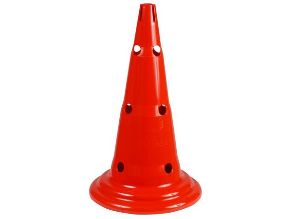 Markeringskjegle med hull 1 stk | 50 cm Rød