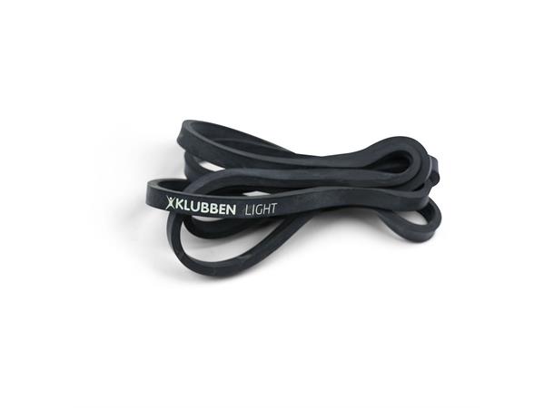 Powerband - lang, rund treningsstrikk 1 stk. | Lett | Svart