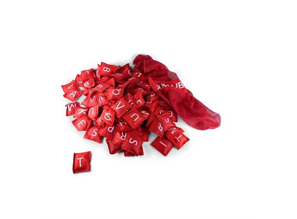 Erteposer bokstavsett- aktiv læring 142 røde erteposer - skandinaviske