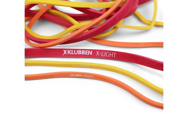 Powerband - lang, rund treningsstrikk 1 stk. | Ultra lett | Oransje 