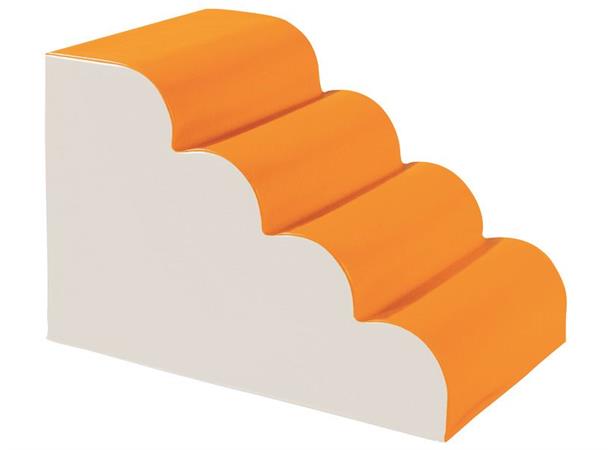 Skummodul | Bobletrapp i skum 90x60x60 cm | oransje/ivory