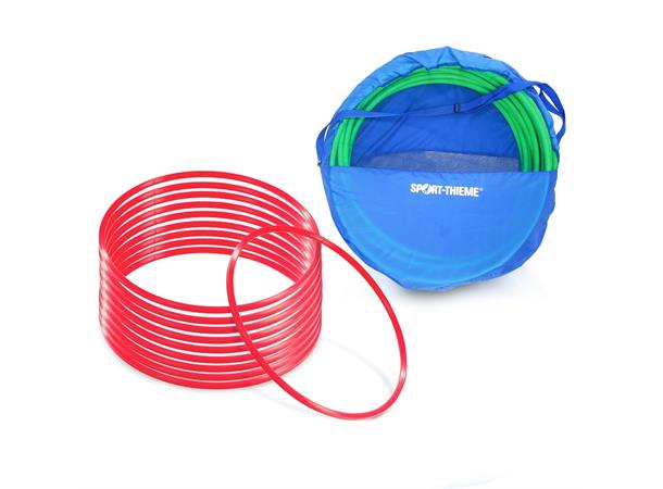 Gymnastikkringer Pvc 60 cm 10 stk Med oppbevaringspose | Velg farge