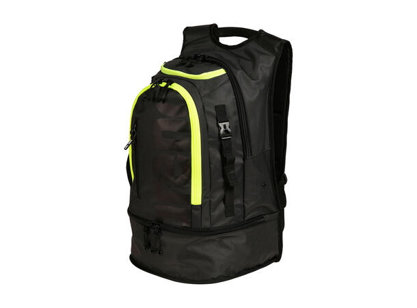 Arena Fastpack 3.0 Ryggsekk 40 L Svart/Gul | Svømmesekk | Svømmebag 