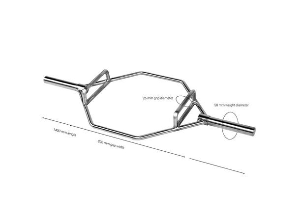 Vektstang Hex Bar Internasjonal 50 mm Hex bar, Trap bar, Shrug bar,Hip bar 