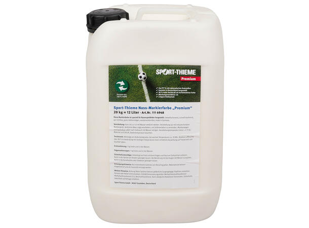 Markeringsmaling Premium hvit 20 kg Effektiv & holdbar banemarkering 