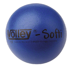 Softball Volley Softi 16 cm blå Skumball med elé-trekk