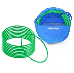 Gymnastikkringer Pvc 50 cm 50 cm | 10 stk med oppbevaringsbag