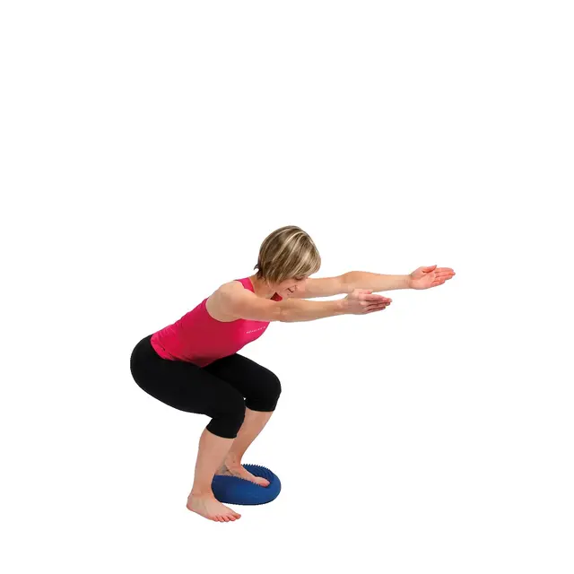 Balansepute Togu Dynair Senso 33 cm Blå | Balansepute med nupper 