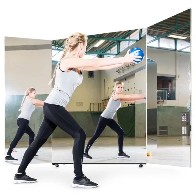 Speil transportabelt & sammenleggbart 300 (74/150/74) x 200 cm 