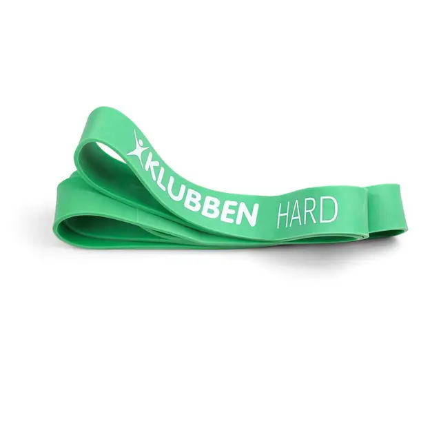 Powerband - lang, rund treningsstrikk 1 stk. | Hard | Grønn 