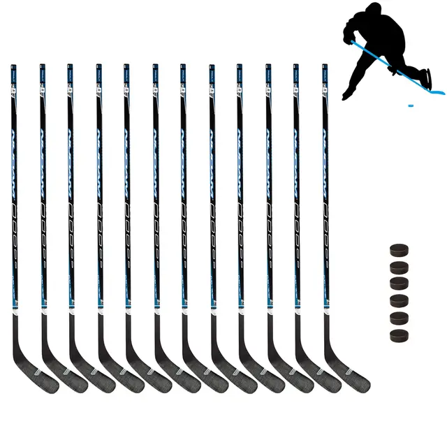 Ishockeykøller og pucker | Senior L 12 ishockeykøller 150 cm | 6 pucker 