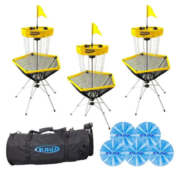Discgolf pakke Skolesett 30 golfdiscer | 3 kurver | 1 bag 