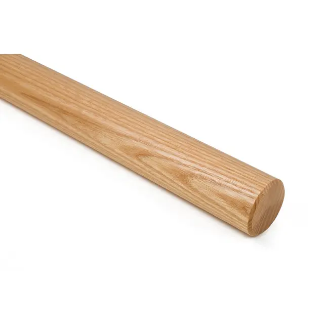 Ballettbarre Ask lakkert rund profil 40mm - Kantlinje - Lengde 200 cm 