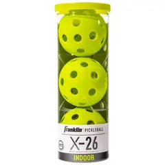 Pickleball X-26 Innend&#248;rs ball Lime 3 stk. i r&#248;r | Trening og match